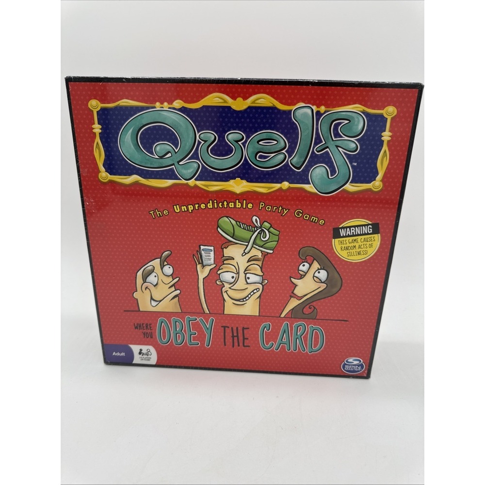 Quelf Party Board Game • Obey the Card • Spin Master New NIB Sealed